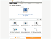 Tablet Screenshot of ipl-laser-machine.com
